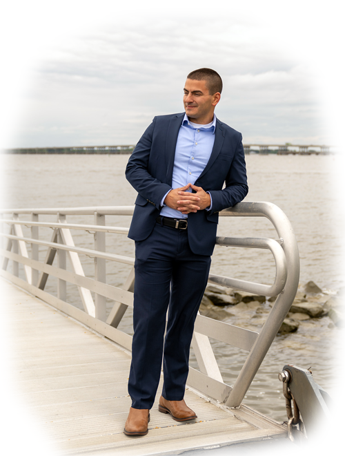 David Leaning on a railing